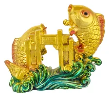 Odishabazaar Vastu Feng Shui Fish for Good Luck and Prosperity or Double Fish-thumb2