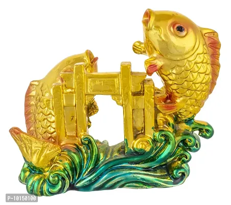 Odishabazaar Vastu Feng Shui Fish for Good Luck and Prosperity or Double Fish-thumb3