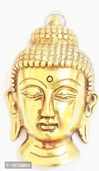 M N Resin Vastu Fengshui Collection Head Figurine Idol, Lord Buddha's Face Statue Showpiece (Standard)-thumb2