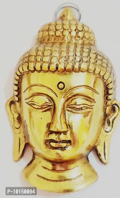 M N Resin Vastu Fengshui Collection Head Figurine Idol, Lord Buddha's Face Statue Showpiece (Standard)