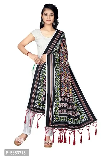 Designer Rayon with Hand Made Tassels Dupatta  for Women