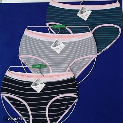 Fancy Nylon Lycra Panty For Women Pack Of 3