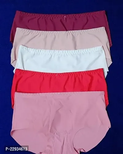 Fancy Nylon Lycra Panty For Women Pack Of 5