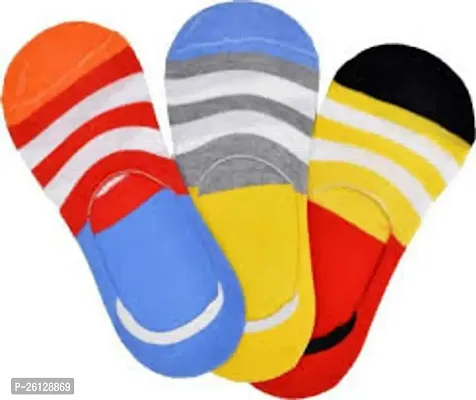 Stylish Multicoloured Cotton Blend  Socks For Kids, Pack Of 3-thumb0