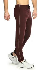 SIKANDER? - Cotton Hosiery Lower for Men with Zip Pockets/Stretchable Trackpant for Workout and Casual Wear - Burgundy Color/L Size-thumb3