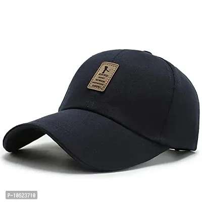 G&S- EDIKO Black + Blue Color Unisex Adjustable Snapback Baseball Cap for Hunting, Fishing, Outdoor Activities-thumb0
