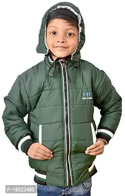BRATS N BEAUTY Boy's & Girl's Jacket (RS/WJ9/BG/20/MG_Green_3-4 Years)