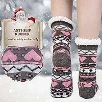 Ek Udaan - Women's & Girl's Winter Socks Soft Warm Cozy Fuzzy Fleece-lined Thick Socks_Free Size (Adults), Pack Of 02-thumb2