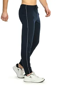 EK UDAAN - Cotton Hosiery Lower for Men with Zip Pockets/Stretchable Trackpant for Workout and Casual Wear - Navy Blue Color/XXL Size-thumb3