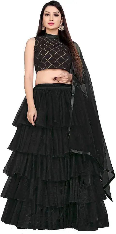 Elegant Net Printed Dress Material with Dupatta
