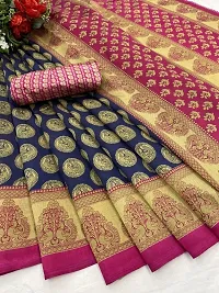 Alifa_Red_Saree (Blue)-thumb1