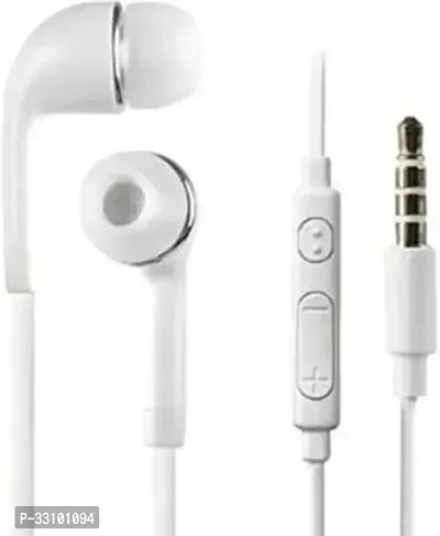 Stylish In-ear  Headphones in White color in pack of one-thumb0