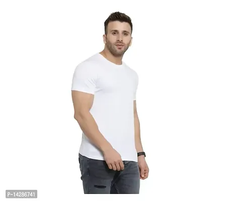 KAPASIYA Men's Round Neck T-Shirt | Plain Half Sleeve T-Shirt | Cotton T-Shirt-thumb4