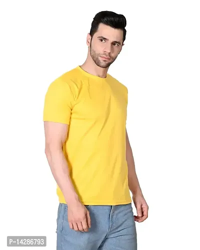 KAPASIYA Men's Round Neck T-Shirt | Plain Half Sleeve T-Shirt | Cotton T-Shirt-thumb4