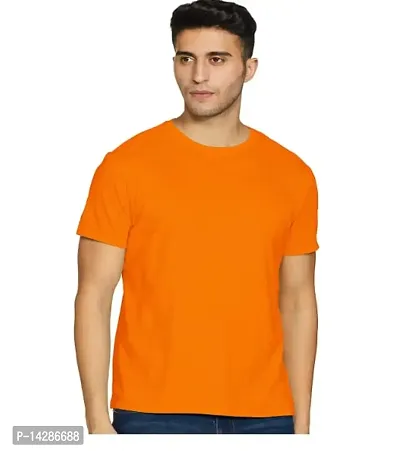 KAPASIYA Men's Round Neck T-Shirt | Plain Half Sleeve T-Shirt | Cotton T-Shirt