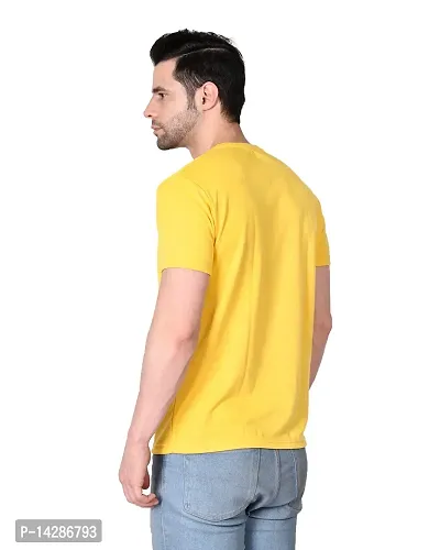 KAPASIYA Men's Round Neck T-Shirt | Plain Half Sleeve T-Shirt | Cotton T-Shirt-thumb3