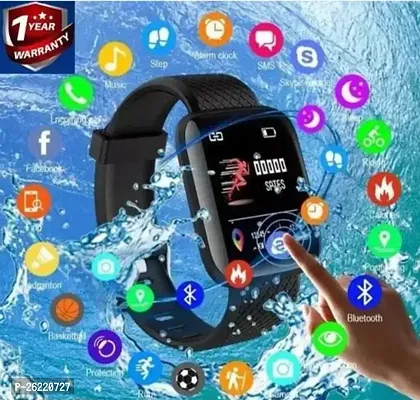 Stylish Black Unisex Smart Watch-thumb2