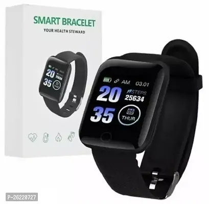Stylish Black Unisex Smart Watch-thumb0