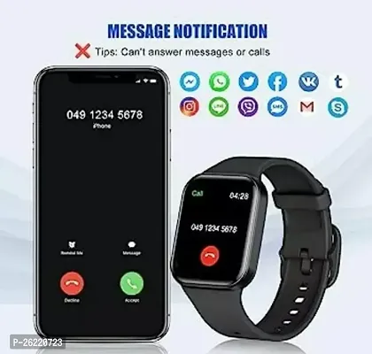 Stylish Black Unisex Smart Watch-thumb2