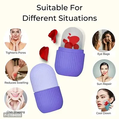 Ice Face Roller Silicone Facial Cube for Eyes Neck Massage Remove Dark Circle Pore Shrink Face Beauty Skin Care Ice Mould