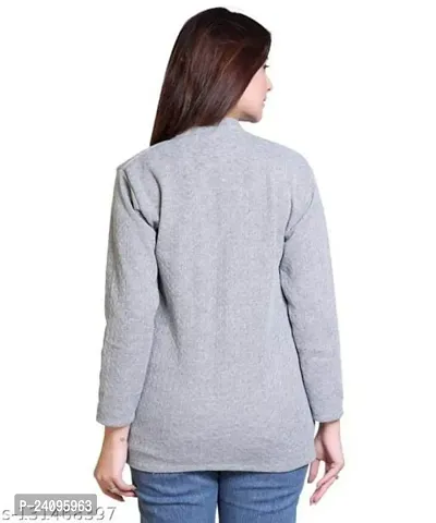 Solid V-Neck Casual Womens Sweaters-thumb2