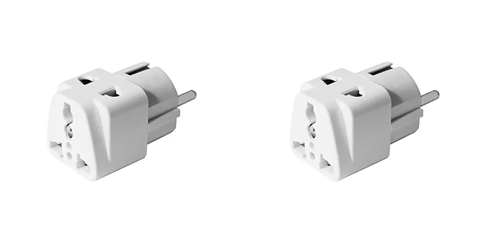 Universal Smart Travel Adaptor With Class I Pack Of 2