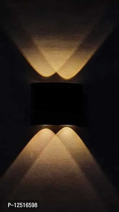 Prescent Led 4 Watts UP Down Modern Wall Light for Indoor Outdoor Use (4 Watts, Warm White)-thumb3