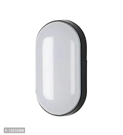 Prescent Led 8W Overhead Oval Shaped Outdoor Wall Light (Warm White, 8W)