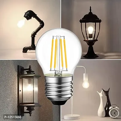 Prescent 4W Led G45 Filament Edison Antique bulb for Home decoration, Chandeliers, and to give a Vintage Effect to Balconies, Hotels, Motels, Bars and much more (Pack of 3, 4W each)-thumb5