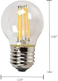 Prescent 4W Led G45 Filament Edison Antique bulb for Home decoration, Chandeliers, and to give a Vintage Effect to Balconies, Hotels, Motels, Bars and much more (Pack of 3, 4W each)-thumb1