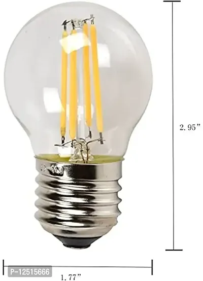 Prescent 4W Led G45 Filament Edison Antique bulb for Home decoration, Chandeliers, and to give a Vintage Effect to Balconies, Hotels, Motels, Bars and much more (Pack of 3, 4W each)-thumb2