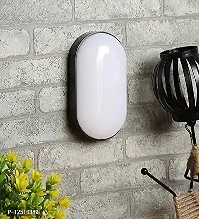 Prescent Led 8W Overhead Oval Shaped Outdoor Wall Light (Warm White, 8W)-thumb5