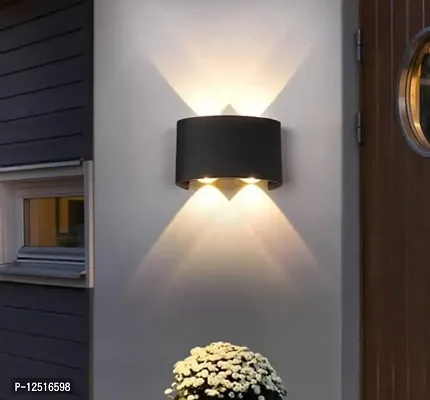 Prescent Led 4 Watts UP Down Modern Wall Light for Indoor Outdoor Use (4 Watts, Warm White)