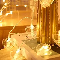 Prescent Heart Photo Clips String Lights Indoor Fairy String Lights for Hanging Pictures Bedroom Wall Patio Wedding Party Decoration-thumb2