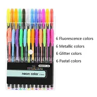 Present 24 Color Neon Gel Pen Set-thumb2