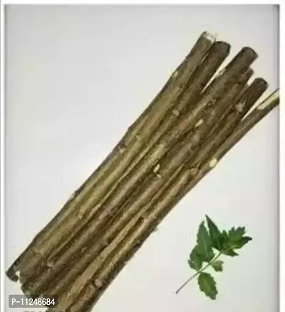 Priyal Faison Ayurvedic Natural Organic Neem Datun ( Datun) Organic Toothbrush Nim Tree Twigs Chew Sticks For Brushing Teeth Removes Bad Breath, Relieve Tooth Ache, Healthy Toothpaste Pack Of 20 Ayurvedic Product-thumb0