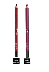 Bold Matte Lipliner Pencil | Long Stay | Smudge Free | Waterproof | Creamy Lip Liner Pencil| Combo of 2-thumb3