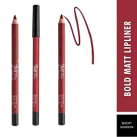 Bold Matte Lipliner Pencil | Long Stay | Smudge Free | Waterproof | Creamy Lip Liner Pencil| Combo of 2-thumb1