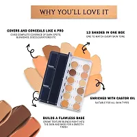 Kryolan Full Coverage 12 Shades Supracolor Flawless Super Blendable, Waterproof, Long Lasting Dermacolor Mousse Foundation Palette for All Skin Types-thumb3