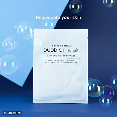 Active Cleansing Bubble Mask For Hydration , Nourishment and Skin Cleansing (Pack of 6)-thumb0