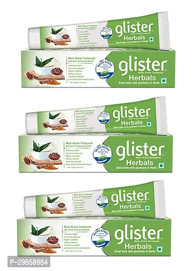 Amway Glister Multi-Action Herbal Toothpaste  - Pack Of 3-thumb0