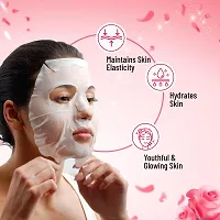 Swiss Beauty Rose  Collagen skin tightening Sheet Mask Pack of 6-thumb1