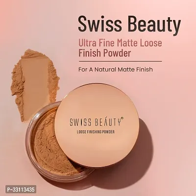 Swiss Beauty Ultra Fine Loose Finish Powder, Face Makeup, Shade-06, 8gm