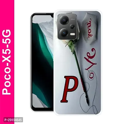 Stylish Multicolor Printed Plastic Back Cover for POCO X5 5G