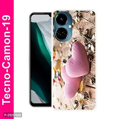 Stylish Multicolor Printed Plastic Back Cover for Tecno Camon 19-thumb0