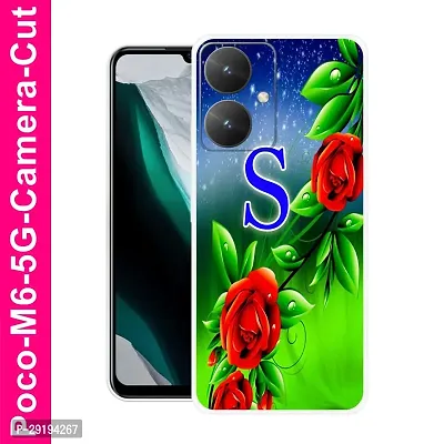 Stylish Multicolor Printed Plastic Back Cover for POCO M6 5G