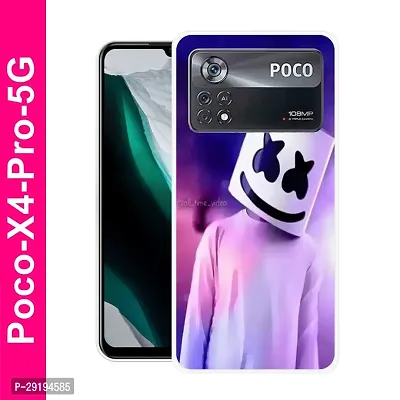 Stylish Multicolor Printed Plastic Back Cover for POCO X4 Pro 5G