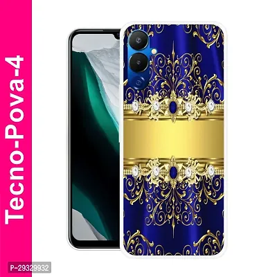 Stylish Multicolor Plastic Printed Case Cover for Tecno pova 122-thumb0