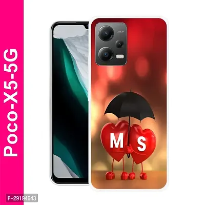 Stylish Multicolor Printed Plastic Back Cover for POCO X5 5G