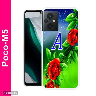 Stylish Multicolor Printed Plastic Back Cover for POCO M5-thumb0